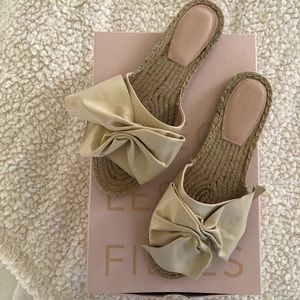 Avec les Files bow slides sandals